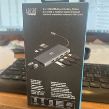 Adesso AUH4040 9-in-1 USB Type-C Docking Station - Gray/Black New 79.0