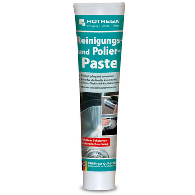 HOTREGA Reinigungs und Polierpaste Glaskeramik Kochfeld Herdplatte 125ml Tube