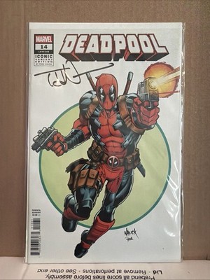 Deadpool #14 Iconic Variant Edition Autographed By Todd Nauck Marvel 2025