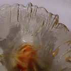 Set Of 4 Vintage 60s Blenko Glass Yellow Orange Cadmium Cabbage Leaf Sald Bowl  — photo 8