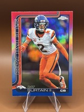 2025 NFL Topps Chrome Pat Surtain II Red White Blue Refractor #93 Broncos