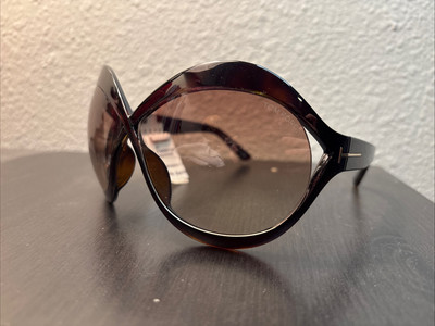 Tom Ford CARINE-02 FT 0902W7152F. . Light Brown Shaded (52F) Sunglasses