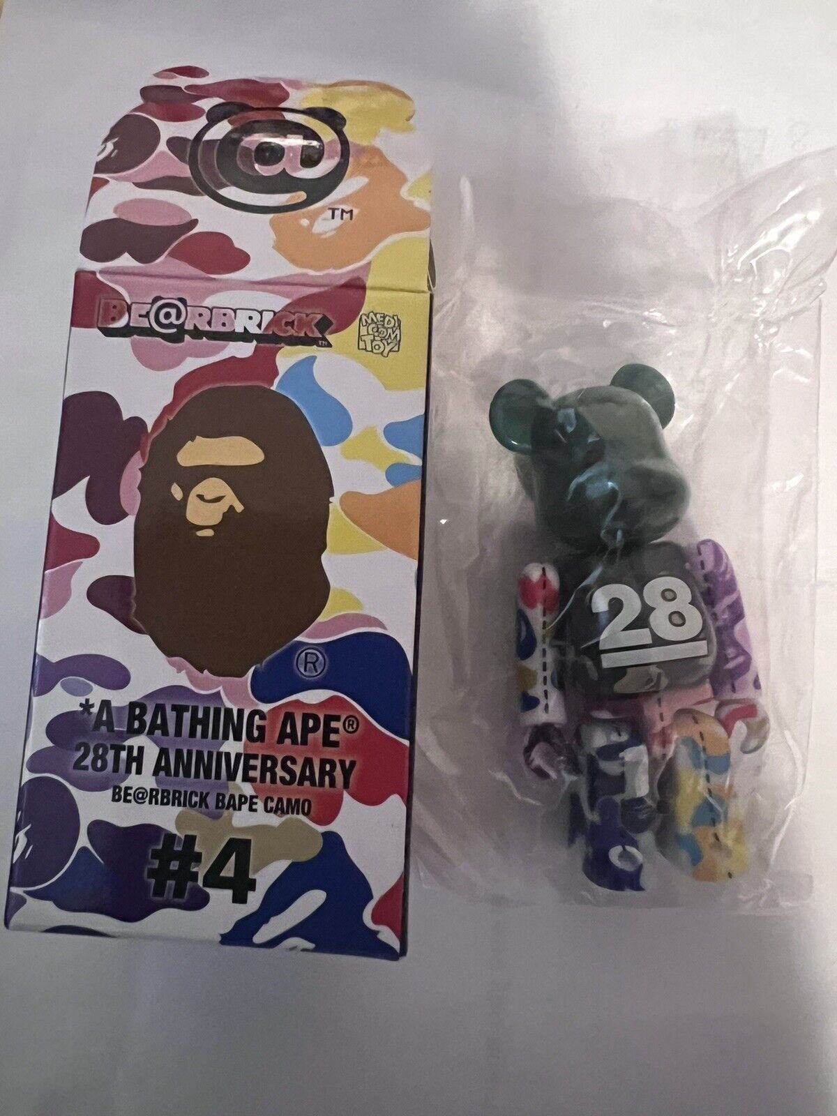 Bear Brick Bathing Ape 28Th Anniversary Bape Camo #4 100% Variable