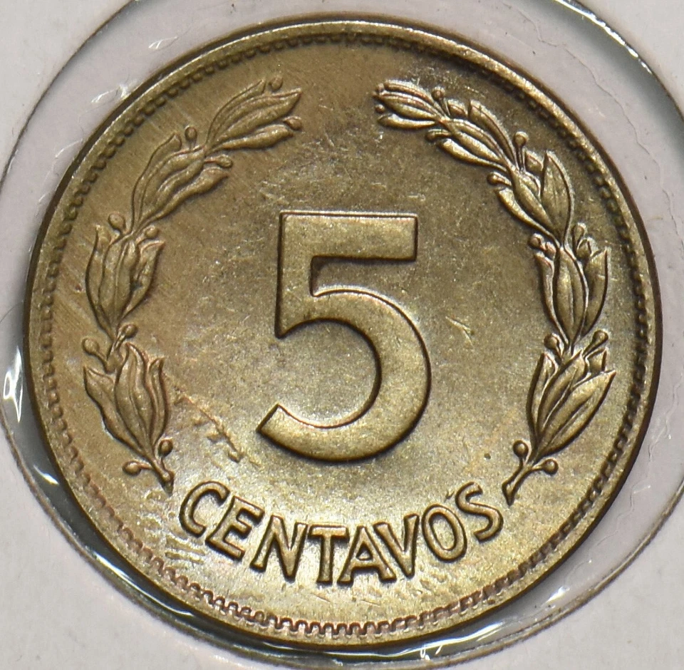 Ecuador 1946 5 centavos 198977 envío combinado Foto 2 de 2