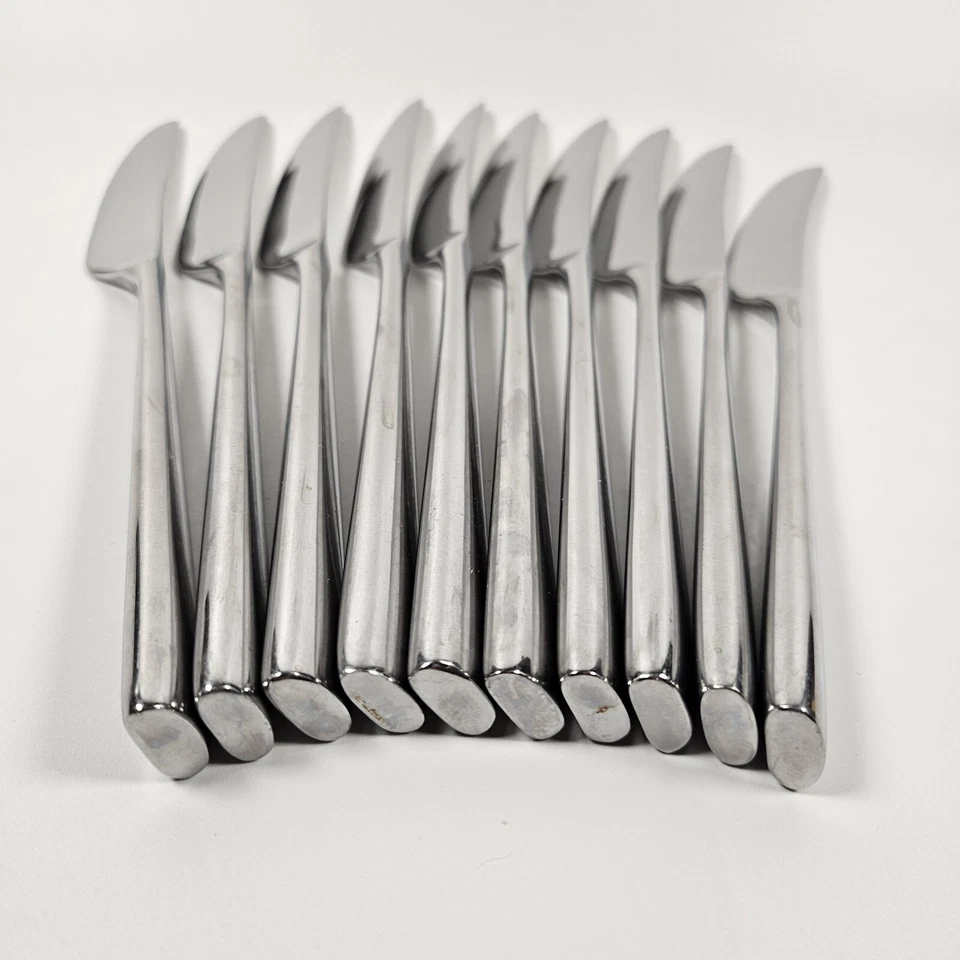 Cuchillos de cena cubiertos de acero inoxidable Lenox Kate Spade Malmo 18/10 cantidad 10 Foto 2 de 4