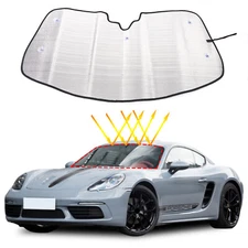 Car Sun Shade Windshield Window Sunshade Cover For Porsche 718 2016-2025 US