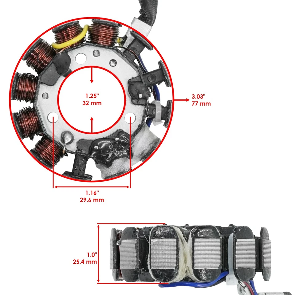 Caltric Stator For Honda CRF450X 2005-2017 31120-MEY-672 - Image 2 of 4