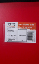 Portablocco Office In Finta Pelle Con Zip - 28x36cm - Marrone - Tasca Interna E Anelli - Foto 7