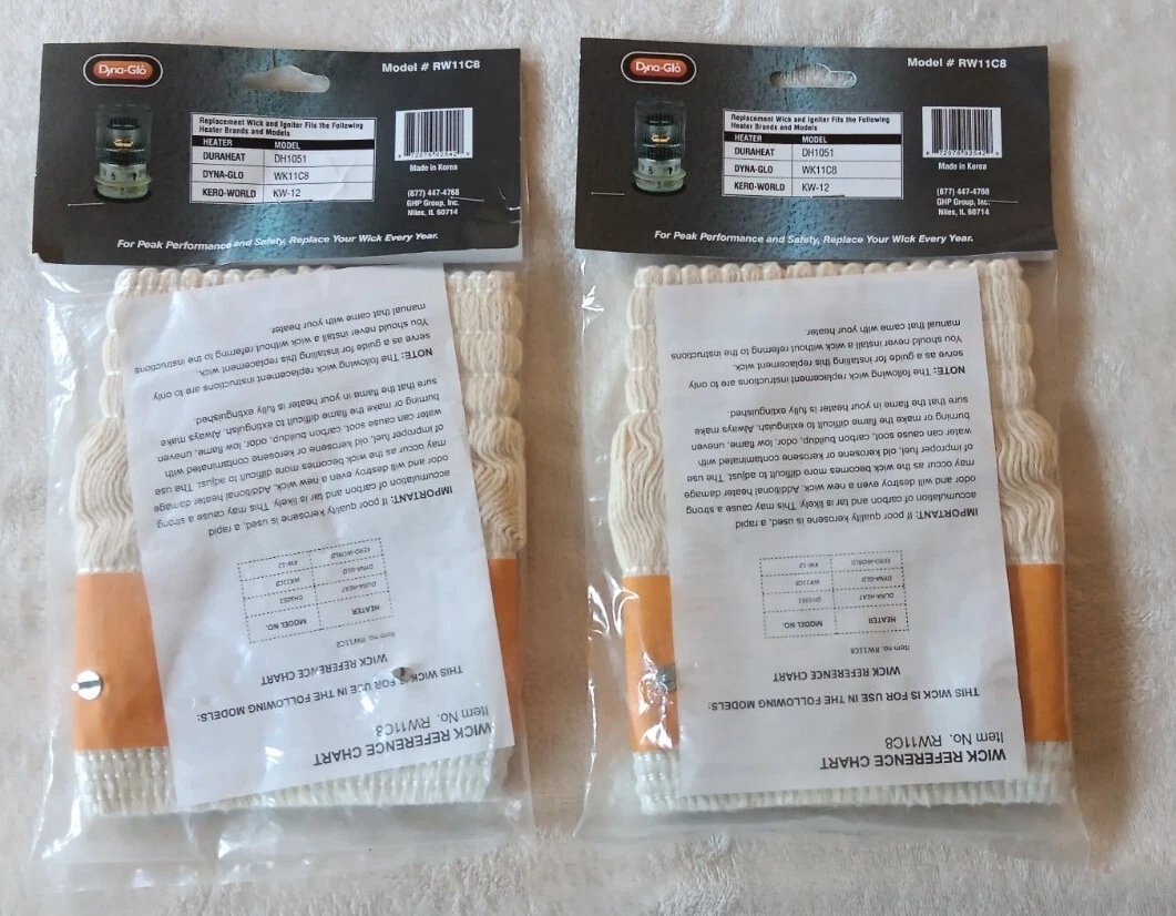 2 Dyna-Glo RW11C8 Replacement Kerosene Heater Wick for WK11C8 Heaters u0026amp;  More LOT | eBay