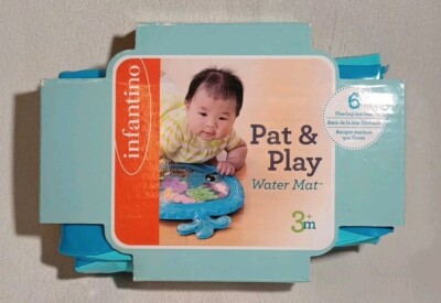 ~Infantino ''Pat & Play'' Water Mat Tummy Time Sensory Play Learning Baby Toy~