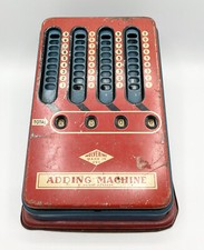 Vintage Wolverine Supply Tin Litho Toy Adding Machine Pittsburgh PA