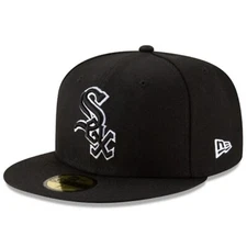 Chicago White Sox Black Outline 59FIFTY Fitted - Fashionable hats
