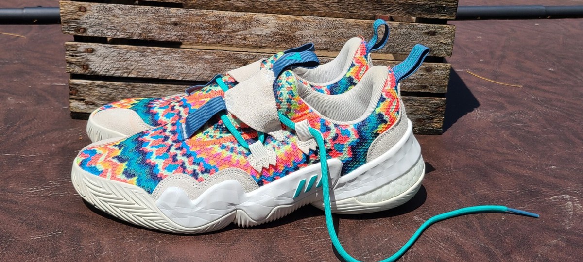 Men's Size 12 Adidas Trae Young 1 Multi Tie-Dye Basketball