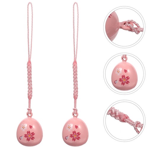 2 szt. Dzwonek z kwiatem wiśni Ornament Telefon Charm Urocze charmsy Rozmyte - Zdjęcie 12 z 12