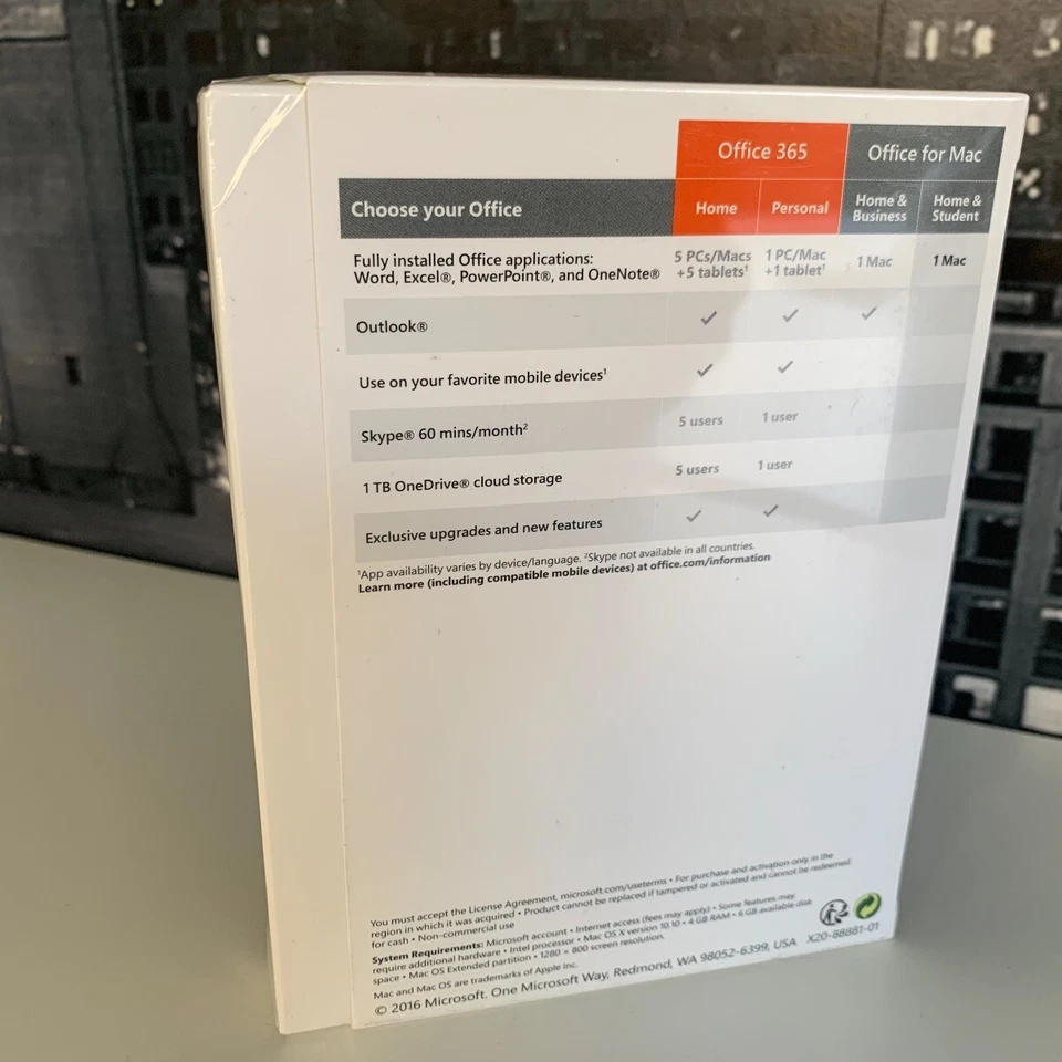 Microsoft Office 2016 Home & Student (for MAC) Word Excel PowerPoint Lifetime - Image 3 of 3