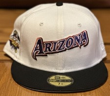 New Era 59Fifty Arizona Diamondbacks Hat World Series 2001 Two Tone Sz 7 5/8