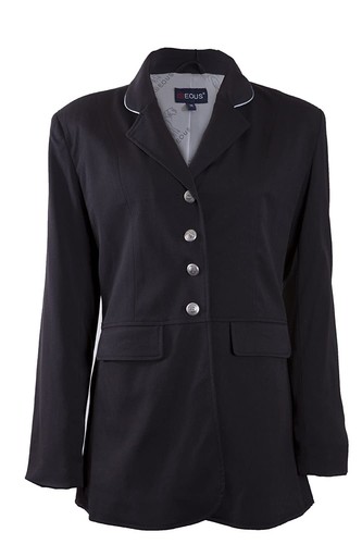 Manteau De Dressage EOUS Olympia Pour Femme, Noir, Taille 10, Occasion équitation