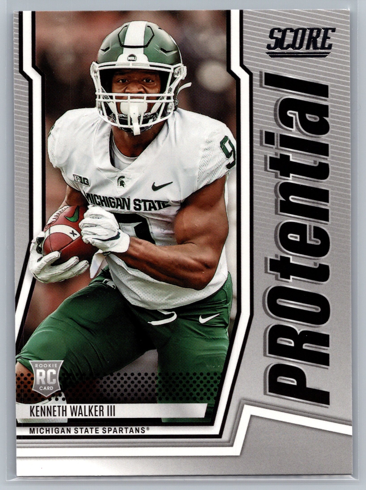 2022 Score #P-KW Kenneth Walker III Protential Michigan State Spartans