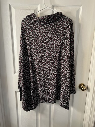 Soft and Cozy Leopard Long Sleeve Shirt Size 3X NWOT - Picture 5 of 7