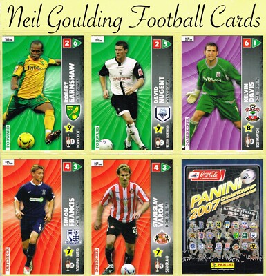 Panini 2006-07   CHAMPIONSHIP 2007   Football Cards #145 bis #288