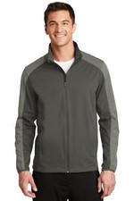 Port Authority Mens Long Sleeve Active Colorblock Soft Shell Jacket J718
