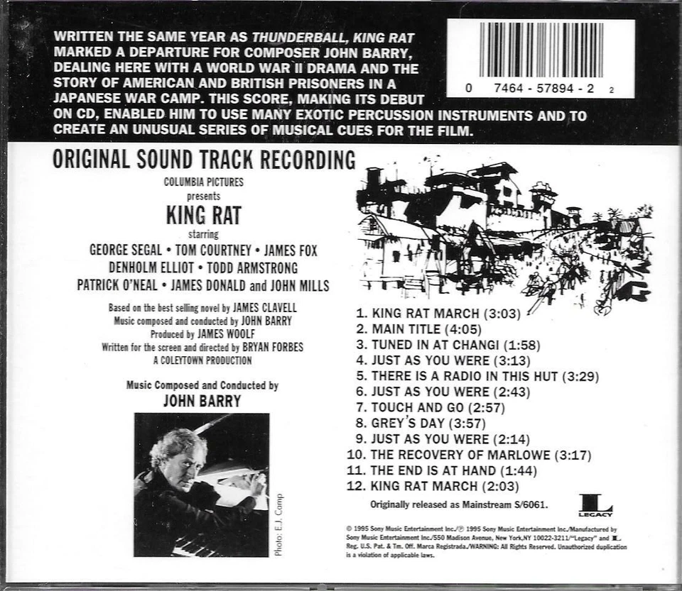 King Rat - John Barry OOP CD - Image 2 of 2