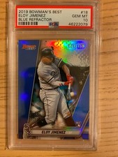 🔥🔥PSA 10 ELOY JIMENEZ 2019 Bowmans Best BLUE REFRACTOR Rookie RC /150🔥🔥