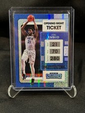 2021-22 Contenders Basketball Joel Embiid Opening Night Ticket FOTL #2/25 76ers