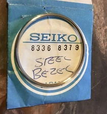Vintage SEIKO watch plain steel bezel part 8336 8379 31.2mm inner diameter NOS