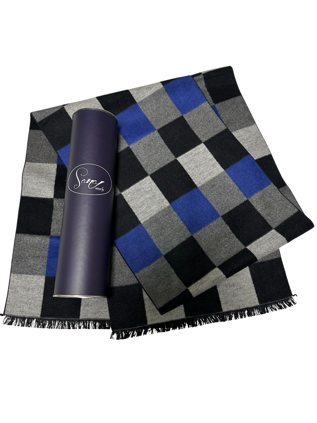 Scarf Sana, unique 100% silk, soft as wool  (unisex)