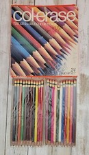 Faber Castell Col-erase  The Erasable Color Pencil  24 Color Set READ