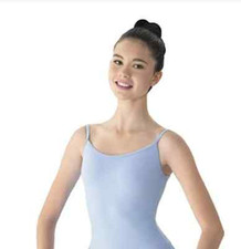 NWT Mirella Aspire Camisole Leotard M201L Light Blue Adult Small Petite