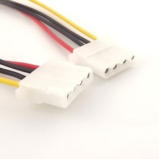 Power Extension Cable 4 pin LP4 Molex Female to Female Adapter Connector 30cm
