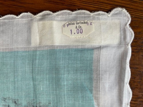 Vintage NOS Unused Washington D.C. Souvenir Hanky Capital Monuments White House - Picture 9 of 13