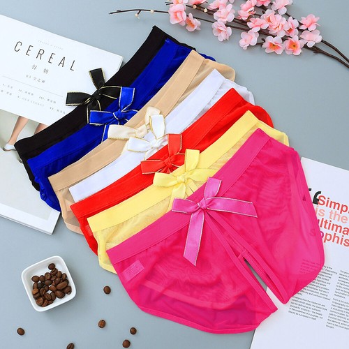 Women Sexy Open Crotch Panties Briefs Crotchless Lingeries Underwear Knickers - Picture 4 of 28