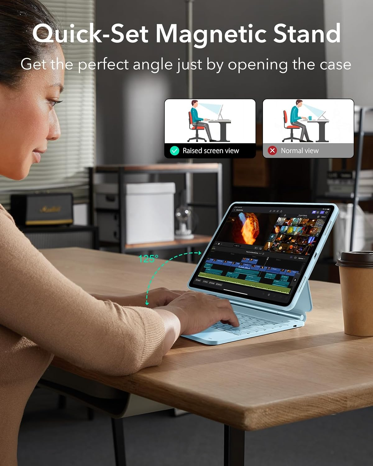 Upgrade Your iPad Air 13 Inch M2 2024 with a Sleek Keyboard and Protective Case