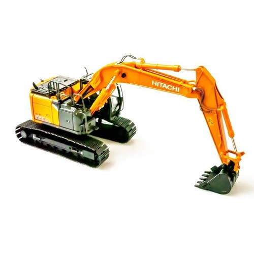 Coche excavadora miniatura Hitachi maquinaria de construcción ZX345USLC-7H naranja 1/50 - Imagen 6 de 7