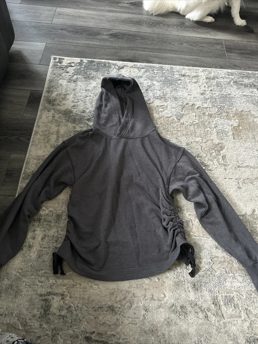 Aerie Hoodie Side Ruched Cropped Sweatshirt Womens Small NWT