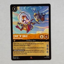 Chip 'n' Dale 14/204 Disney Lorcana Azurite Sea Regular Rare Card NM