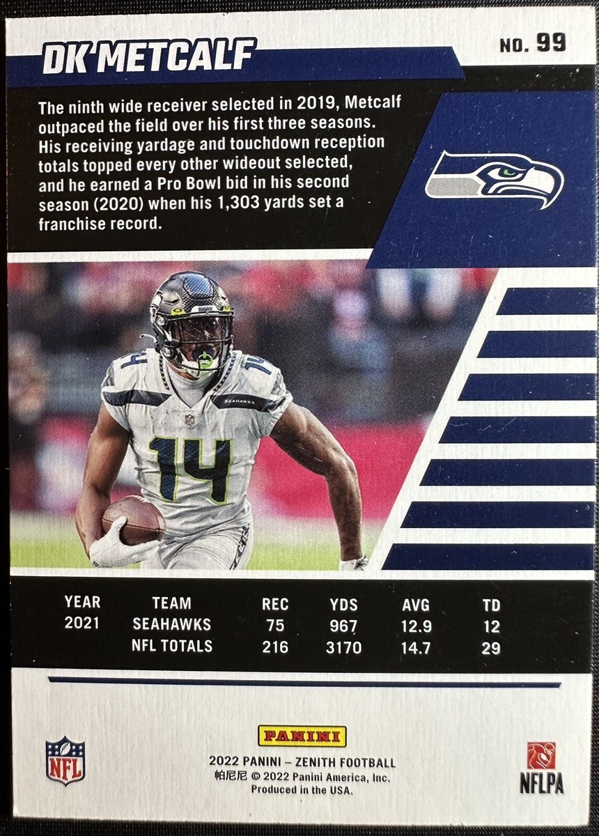 2022 Panini Zenith - DK Metcalf Seattle Seahawks #99 🦤🔥 | eBay