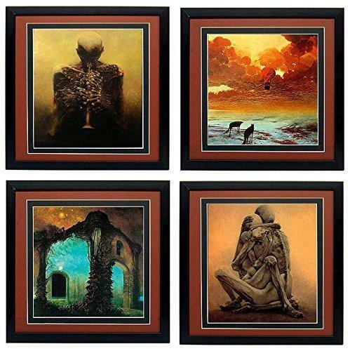 Zdzislaw Beksinski Framed Poster – Dark Surrealism Horror Gothic