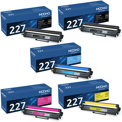 5 Pack Toner Cartridge for Brother TN227 223 HL-L3270CDW HL-L3290CDW MFC-L3710CW