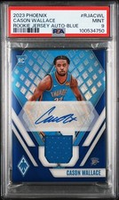 2023-24 Phoenix- Cason Wallace- Rookie Jersey Auto #RJA-CWL Blue (RC) /25 PSA9