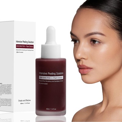 Fruchtsäurepeeling Gesicht AHA + BHA + PHA Peeling Solution Fruchtsäureessenz...