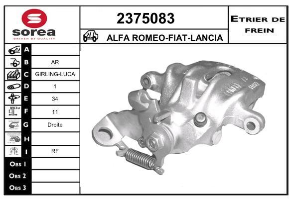 Étrier de frein Fiat Barchetta 1.8 pour restaurer le freinage lors de vos sorties cabriolet