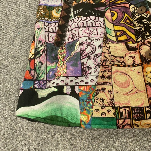 Sacred Threads Patchwork Jacket Small Boho Hippie Artsy Festival Rag Gypsy - Picture 7 of 20