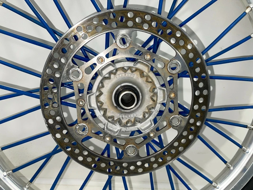 2004 02-05 YAMAHA YZ250F EXCEL FRONT WHEEL RIM HUB ASSEMBLY ROTOR J21X1.60 - Image 3 of 4