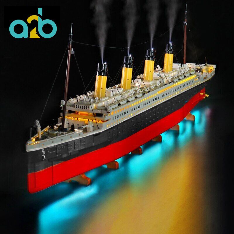 LED Light Set for 10294 Titanic Ship Collectable Lego Model Remote