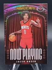 2021-22 Panini NBAHOOPS Jalen Green Now Playing Holo Foil Rookie RC #2