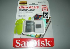 New SanDisk Ultra PLUS microSDXC UHS-I Card 128 GB